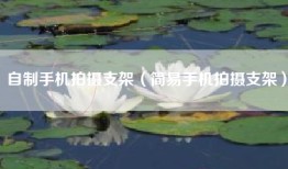自制手机拍摄支架（简易手机拍摄支架）