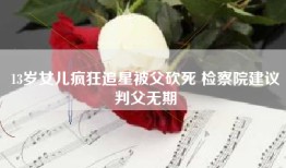 13岁女儿疯狂追星被父砍死 检察院建议判父无期