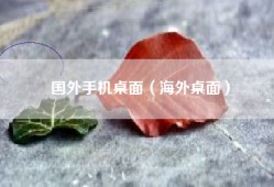 国外手机桌面（海外桌面）
