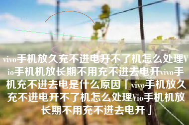 vivo手机放久充不进电开不了机怎么处理Vio手机机放长期不用充不进去电开vivo手机充不进去电是什么原因「vivo手机放久充不进电开不了机怎么处理Vio手机机放长期不用充不进去电开」